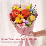 Artificial Rainbow Roses Bouquet Eternal Flowers Gift for Birthday Anniversary