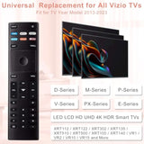 XRT136 Universal Replacement Remote for Vizio 24–85" Smart TVs with Batteries