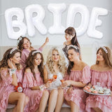 40 Inch Large White Bride Balloons Giant Jumbo Helium Foil Mylar Bride Banner For Wedding Marriage Bridal Shower Engagement Party Decorations And Supplies