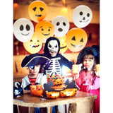 60Pcs Halloween Balloons - Ghost, Pumpkin, 12" Latex Party Decor in 6 Spooky Styles