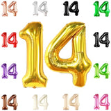 Kathon, Giant Gold 14 Balloon Numbers Set - 40 Inch | Gold 14 Birthday