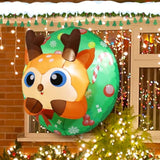 3.4Ft Christmas Inflatables Reindeer Window Outdoor Decorations Blow Up With Built-In Led Lights For Xmas Party Indoor Y
