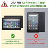 Fintie Folio Case for All-New Fire 7 Tablet (12th Generation, 2022 Release) La