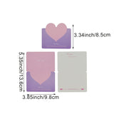 100Pcs Foldable Love Heart Greeting Cards Valentines Day Cards For Christmas Wedding Flower Birthday All Kinds Of Greeting Card