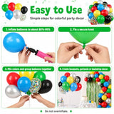 Red Yellow Blue Green Balloon, 50PCS 12Inch Multicolor Party Balloons