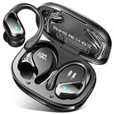 Wireless Earbud, Bluetooth 5.4 Headphones IP7 Waterproof for Sport, 50H Running Wireless Earphones with ENC Noise Cancelling Mic, Deep Bass Over Ear