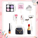 Makeup Cake Decorations Spa Birthday Cake Topper Spa Party Supplies Salon Birthday Decoration