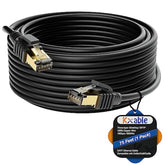 Cat 7 Ethernet Cable 75 Feet, Long High Speed Internet Cord, Cat7 Rj45 Lan Net