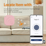 2025 Upgraded Android Air Tracker 4 Pack, Bluetooth Tracker For Android Phones, Compatible With Google Find Hub Device, Item Locator For Keys, Luggage, Backpack, Travel, Pink