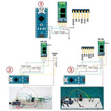2Pcs Hc-05 Wireless Bluetooth Rf Transceiver Master Slave Integrated Bluetooth Module 6 Pin Wireless Serial Port Communication Bt Module For Arduino