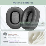 Prime Replacement Earpads Compatible With Plantronics Rig 800 Lx/Rig 800 Hs/Rig 800 Hd Gaming Headsets Ear Pads Cushion(Protein Leather/Memory Foam)