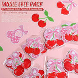 Cherry Party Decorations Pink Bow Hanging Banners Garland Cherry On Top Baby Shower Decorations Cutouts Ribbon Streamers For Berry Birthday Bridal Engagement Bachelorette Wedding Party Decor