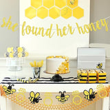 Bee Bridal Shower Decorations She Found Her Honey Banner & Ring Garland