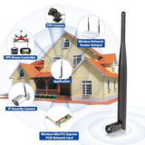 Dual Band Wifi 2.4Ghz 5Ghz 5.8Ghz 6Dbi Mimo Rp-Sma Male Antenna (2-Pack) For Wifi Router Wireless Network Card Usb Adapter Security Ip Camera Video Surveillance Monitor