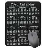 Calendar Mouse Pad,2026 Vertical Calendar Natural Rubber Mouse Pad, Quality Creative Gaming Rectangle Mouse Personalized Desk Mouse Pad 9.5 Inch X 7.9 Inch