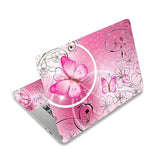 Laptop Skin Sticker Decal,12" 13" 13.3" 14" 15" 15.4" 15.6 Inch Laptop Skin Sticker Cover Art Decal Protector Notebook Pc (Pink Butterfly)