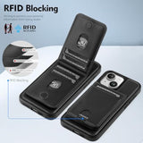 Compatible With Magsafe 2 In 1 Detachable For Iphone 15 Plus Wallet Case With Card Holder Women Men,Magnetic Pu Leather Rfid Blocking Flip Kickstand Credit Slots,For Apple 15 Plus,Black