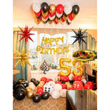 Casino Balloon Arch Garland Kit,149Pcs Casino Balloons Set Red Black And Gold Balloon With Dice, Starburst Foil Balloons For Casino Birthday Las Vegas Themed Game Night Poker Party Decorations