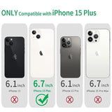 Clear Shockproof iPhone 15 Plus Case Slim Anti-Scratch Hard PC Bumper
