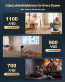 Google Tv Projector 4K Supported, Wifi And Bluetooth, Outdoor Movie Projector, Auto Focus, Home Theater Projector