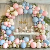 Gender Reveal Balloons Arch Diy Pink And Blue Balloon Garland Double S