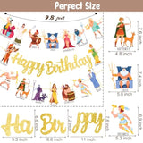 Greek Mythology Birthday Banners 3Pcs Greek Gods Birthday Party Decorations Ancient Greece Zeus Cutout Banners Greece Goddess Party Decorations For Greek Culture Baby Shower Supplies