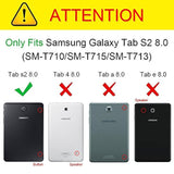 Fintie Slim Shell Case for Samsung Galaxy Tab S2 8.0 - Ultra Lightweight Protective Stand Cover with Auto Sleep/Wake Feature, Black