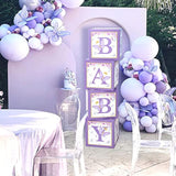 Purple Butterfly Baby Shower Boxes: First Birthday Centerpieces