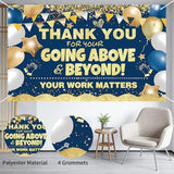 Large Employee Appreciation Banner - Thank You Backdrop for Staff Office