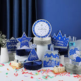 9 Pieces Happy Blue Birthday Centerpieces Decorations For Table Birthd