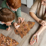 2 Pcs Merry Christmas Wooden Cutting Board Xmas Tree Kitchen Charcuterie Board Decorative Serving Platter Tray For Winter Home Party Gift Decor