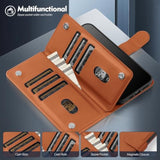 Compatible With Samsung Galaxy A36 5G Wallet Case With Card Holder,Women Men Rfid Blocking Pu Leather Flip Tpu Protective Cover Credit Card Slots,Phone Case For Galaxy A56 5G,Light Brown