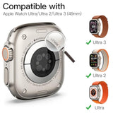 JETech Screen Protector for Apple Watch Ultra 3/2/1 49mm with Easy Installation Frame, Anti-Scratch Tempered Glass Film, HD Clear, 3 Pack