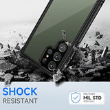 Designed For Samsung Galaxy S23 Ultra Case, Full Body Shockproof Cover, With Built-In Screen Protector Slim Fit Protective Case For S23 Ultra 6.8", Black