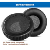 Professional Earpads Cushion Replacement Compatible With Allen & Heath Xone Xd2-53 Xd-53 Headphone Ear Pads With Skin-Friendly Leather And Memory Foam
