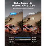 8K@60 Long Hdmi Cable 15Ft/5M, 48Gbps 2.1 High Speed Gaming Hdmi Cord 4K120 14