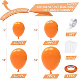 Burnt Orange Balloon Arch Kit: 102pc Latex Garland for Fall Wedding
