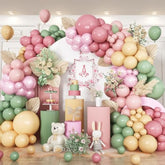 Retro Balloon Arch Kit, 125 Pcs Sage Green, Dusty Pink, Beige, White, Apricot, Blush Pink Latex Balloons For Boho Birthday, Wedding, Baby Shower Party Decor