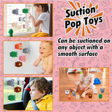 12 Pcs Party Favors For Kids,3D Animal Pop Toys,Goodie Bags Stuffers For Kids,Pinata Stuffers Carnival Prizes,Fidget Toys Bulk,Prize For Classroom,Suction Toys For Toddlers