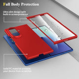 Case For Samsung Galaxy Z Fold 7 (2025) With Built-In Cover Screen Protector, Phone Case Thin Hard Matte Polycarbonate Cover For Galaxy Z Fold7 - Red