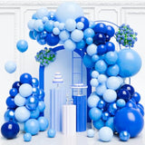 130pcs Blue Balloon Garland Kit for Baby Shower, Birthday, Graduation and Party Decorations