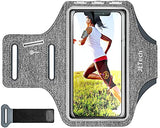 Phone Armband Holder with Key Holder and Card Slot for Phone Upto 6.2 inch, iPhone 16e/16/15 Pro/15/14 Pro/14/13 Pro/13, Galaxy S23/S22, Pixel 8a,