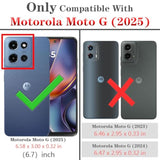 For Motorola Moto G 2025 Case With Screen Protection: Heavy Duty Protective Shockproof And Scratch Proof Cell Phone Case For Moto G 5G 2025 Black