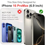 Battery Case For Iphone 16 Pro Max - Slim Charging Case, Dual 15W Fast Charge - Enhanced 8600Mah Rechargeable Priority Charging Premium Battery Charger Cases For Iphone 16 Pro Max (6.9")