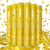 Confetti Cannon 6 Pack Gold Party Poppers 12 Inch Streamer Cannon Confetti Golden Poppers Confetti Shooters Bulk For Wedding,Birthday,Graduation,Christmas,New Year Celebration