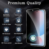 Privacy Screen Protector For Samsung Galaxy S24 Fe, Shatterproof Tempered Glass Accessories, Anti Spy Tempered Glass Film, Case Friendly Ultra Resistant 9H Hardness Anti-Glare Hd Black -3 Pack