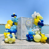 136Pcs Blue Yellow Balloon Garland Kit β Royal & Lemon Balloons for Amalfi or Bachelorette Party