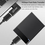 90 Degree Usb To Usb C Adapter (4 Pack), Vertical Up And Down Angle, Horizonta