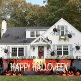 Happy Halloween Banner Large 120x20 Inch Yard Sign Outdoor Party Hanging Decor