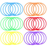 Silicone Jelly Hair Tie Bracelet 30Pcs Glow Bracelets Rubber Bracelets For Women 80S Style Neon Wrist Band Elastics Party Favors